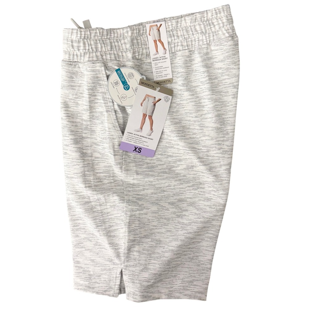 Mondetta Active Bermuda Shorts Women XS Gray Space NWT Dye Athletic Loungewear - Picture 6 of 14